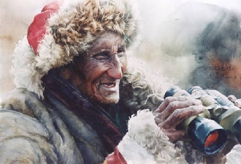 Fabuloso Tíbet en acuarelas realistas por Liu Yunshen Fabuloso Tíbet en acuarelas realistas por Liu Yunshen