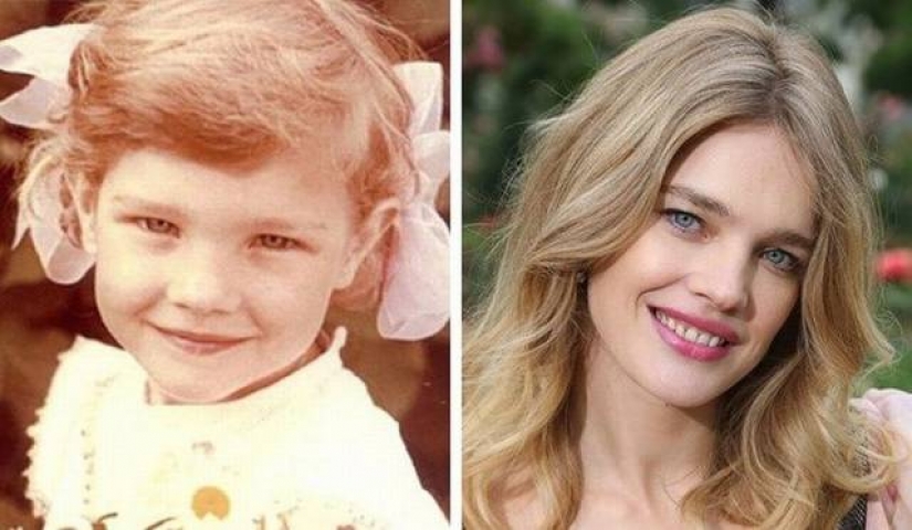 Famous supermodels as a child