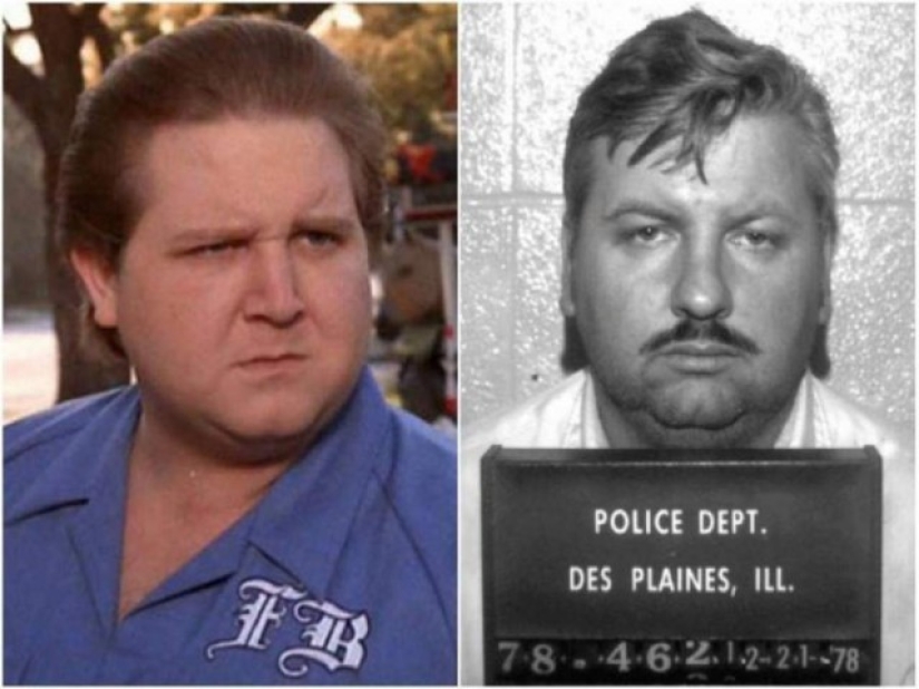 Find 10 differences: famous maniacs in movies and in real life