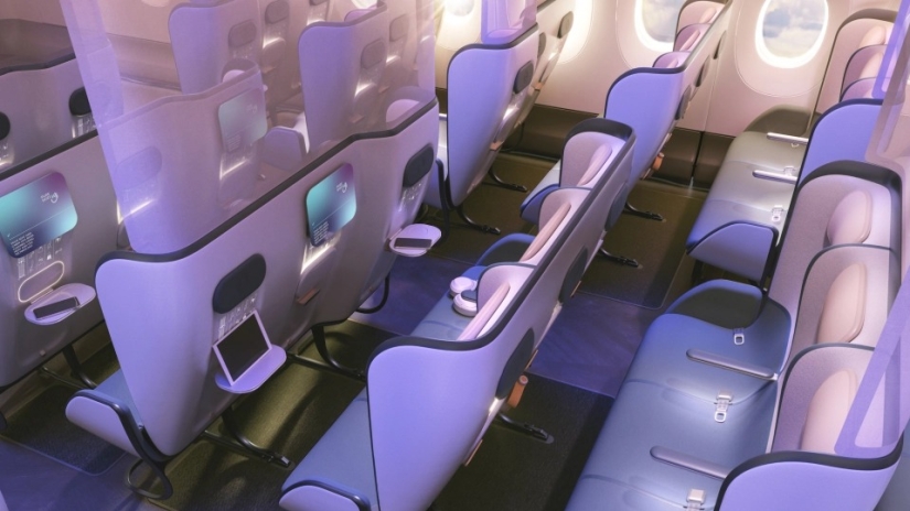 Flights after the pandemic: how can airplane cabins look like with a new protective design
