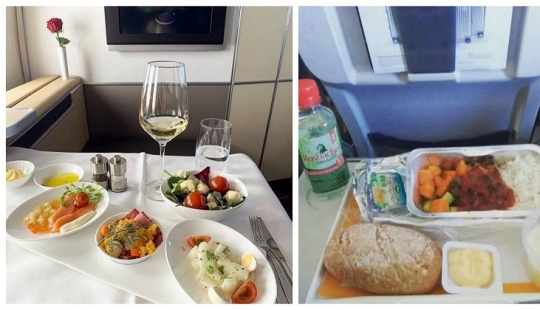 Food or food? How to feed in business class and economy class of different airlines