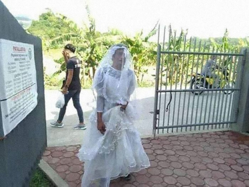 For goodness sake, and with a side bow: Filipinos who fled from the volcano, share photos of clothing donations