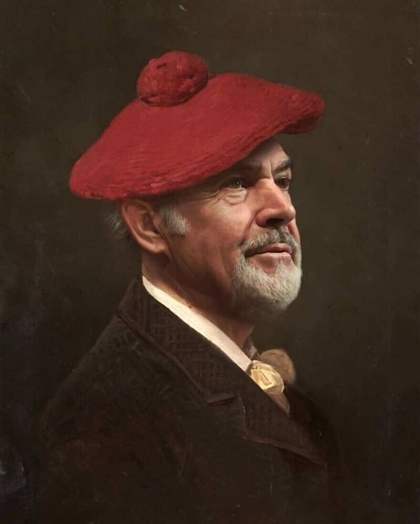 French artist paints portraits of celebrities in classical style