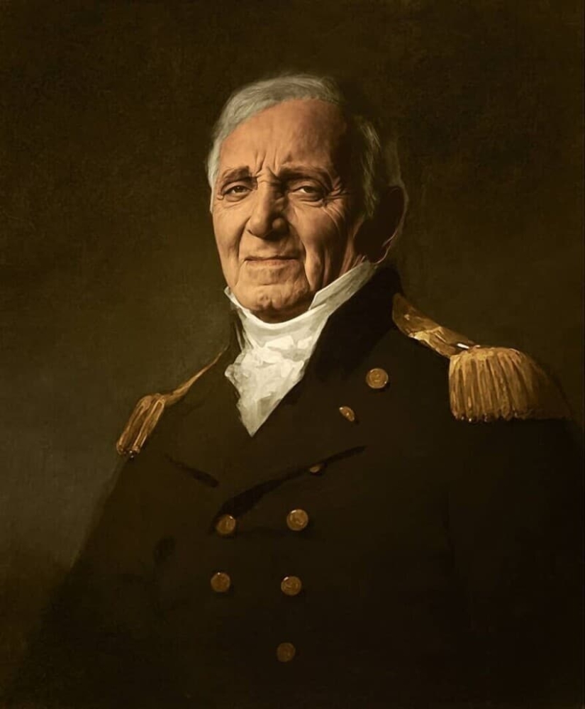 French artist paints portraits of celebrities in classical style