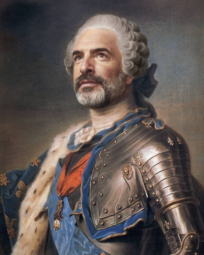 French artist paints portraits of celebrities in classical style