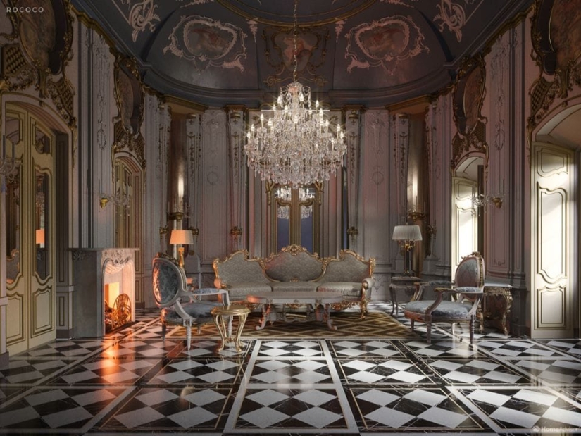 From the Renaissance to postmodernism: 500 years of interior design living room From the Renaissance to postmodernism: 500 years of interior design living room