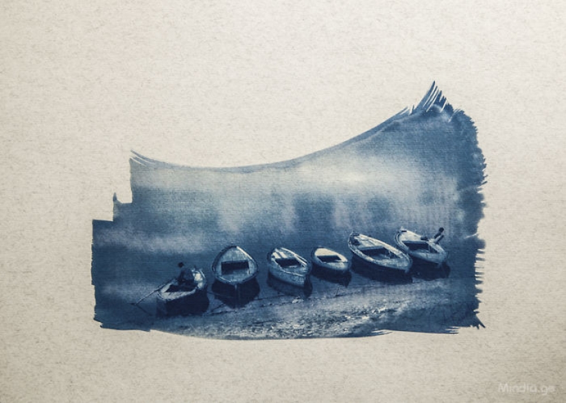 Georgian photographer uses a unique method of printing his photographs Georgian photographer uses a unique method of printing his photographs
