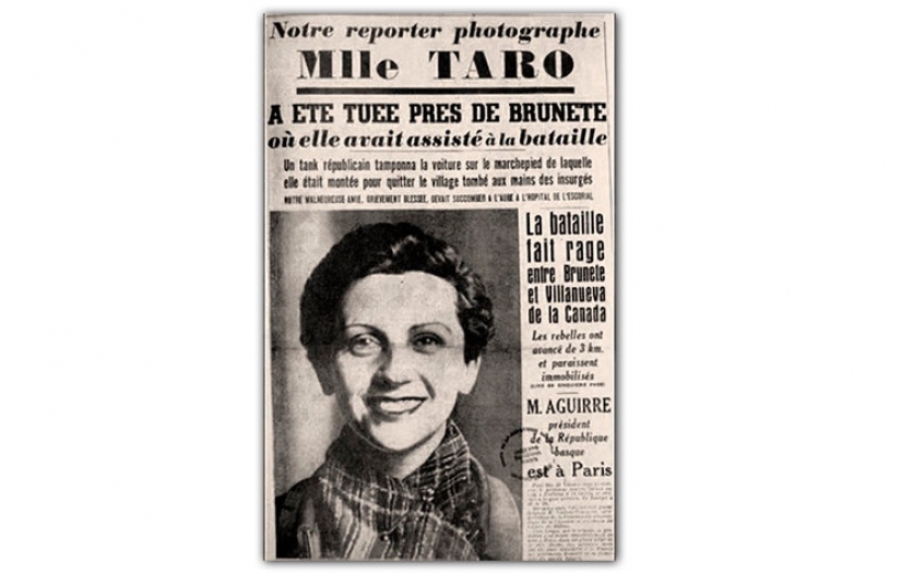 Gerda Taro, the first military photocorrespondent: become a legend for 11 months career Gerda Taro, the first military photocorrespondent: become a legend for 11 months career