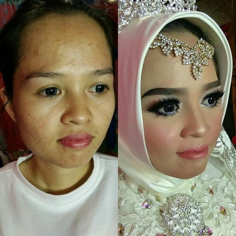 Hell of a wedding: how to paint brides for a photo shoot in Asia Hell of a wedding: how to paint brides for a photo shoot in Asia