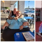 Hombre británico se trasladó a los EE.UU. para cuidar de la mujer más gorda del mundo Hombre británico se trasladó a los EE.UU. para cuidar de la mujer más gorda del mundo