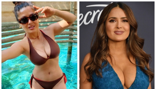 Hot new photos of Salma Hayek in a bikini blew up the social networks