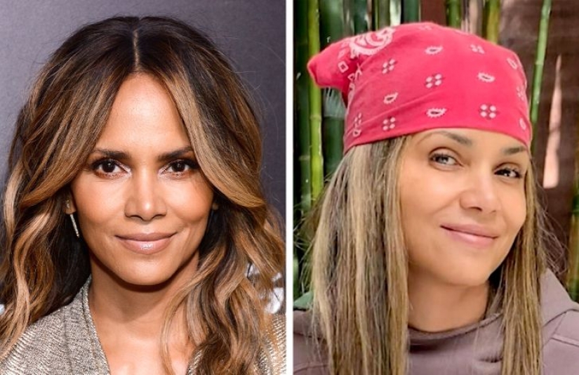 How 15 celebrities look in professional and home photos without filters