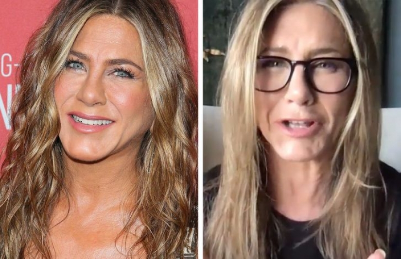 How 15 celebrities look in professional and home photos without filters