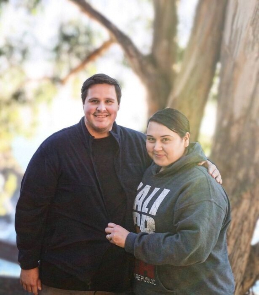 How a couple from the United States got rid of 190 kilos of excess weight to become parents How a couple from the United States got rid of 190 kilos of excess weight to become parents
