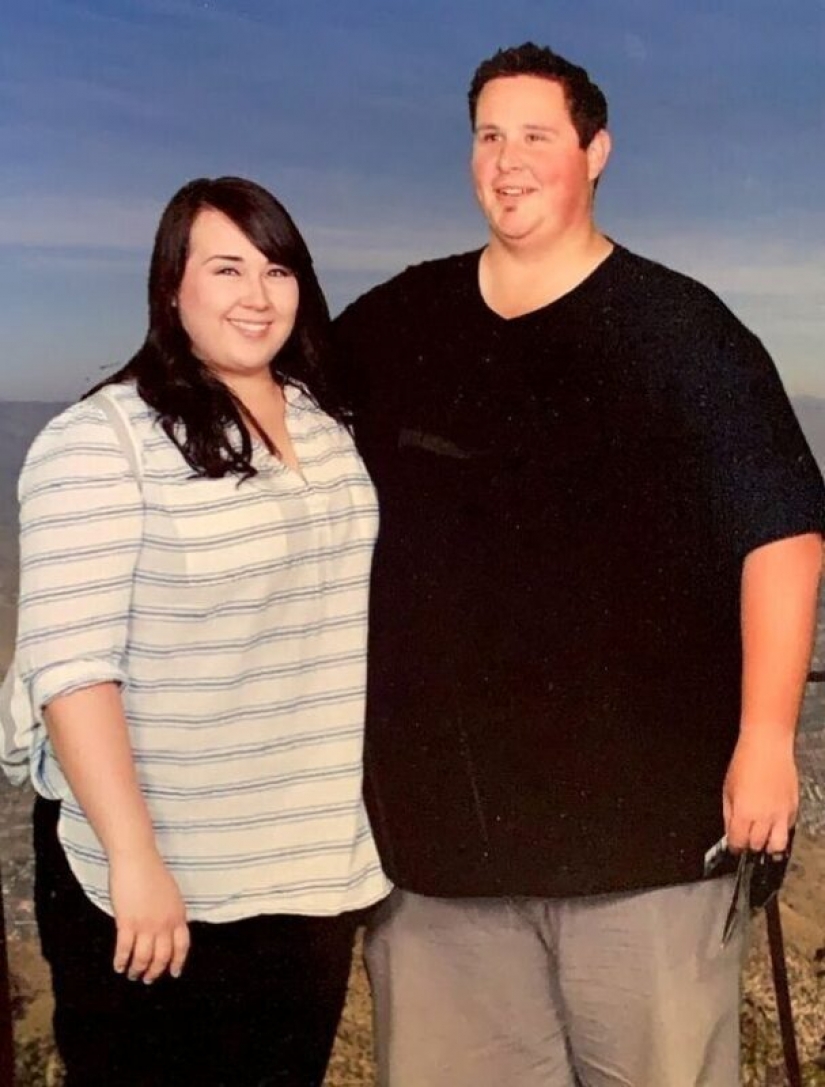 How a couple from the United States got rid of 190 kilos of excess weight to become parents How a couple from the United States got rid of 190 kilos of excess weight to become parents