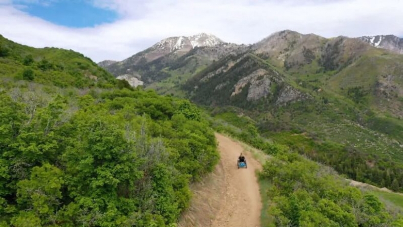 How does a wheelchair-SUV, which the man did for his beloved