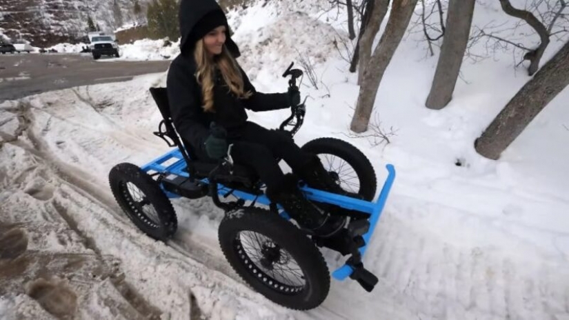How does a wheelchair-SUV, which the man did for his beloved