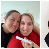 How lesbian spouses simultaneously became pregnant and gave birth to " twins»