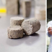 How South African students make bricks out of urine