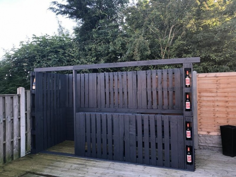 How to make a stylish garden bar in the country from wooden pallets How to make a stylish garden bar in the country from wooden pallets