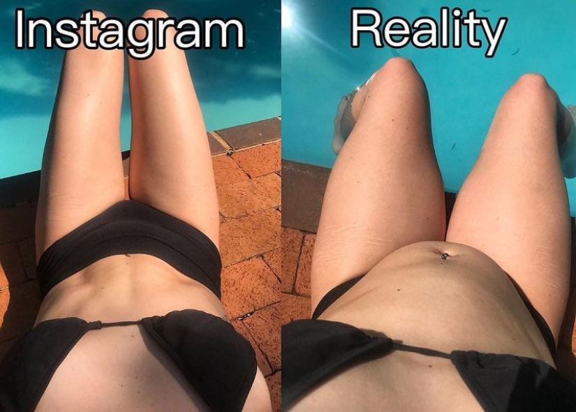 How we are deceived on Instagram: 25 examples of an honest fitness blogger