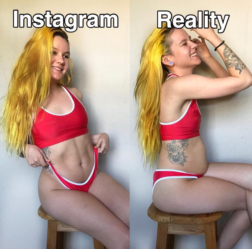 How we are deceived on Instagram: 25 examples of an honest fitness blogger