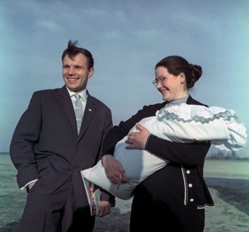 How were the fates of Gagarin's children and grandchildren
