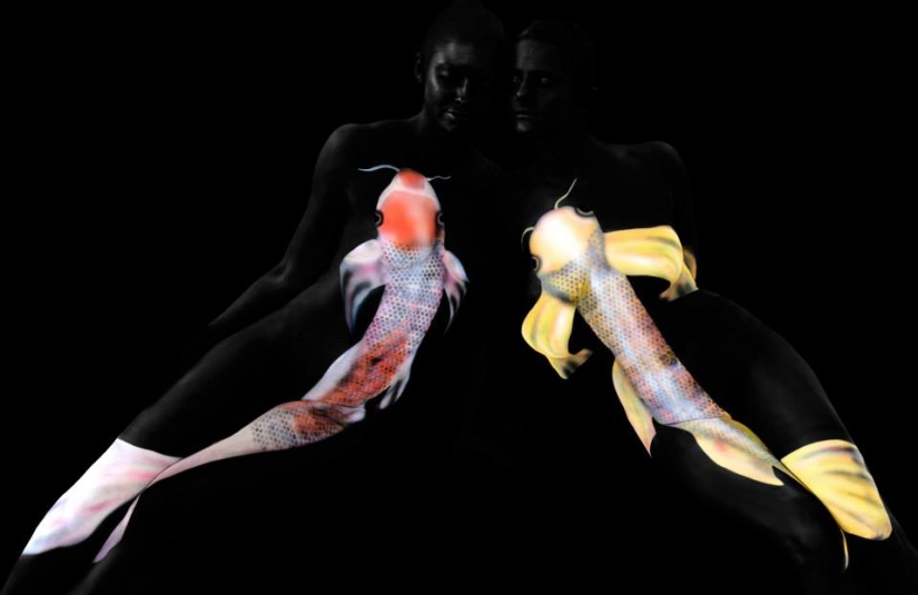 Human bodies hidden in the signs of the zodiac