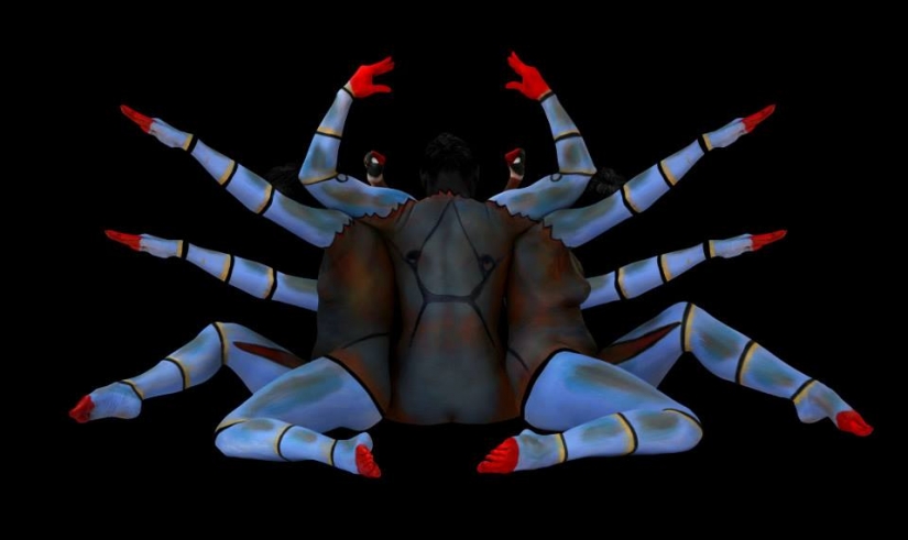 Human bodies hidden in the signs of the zodiac
