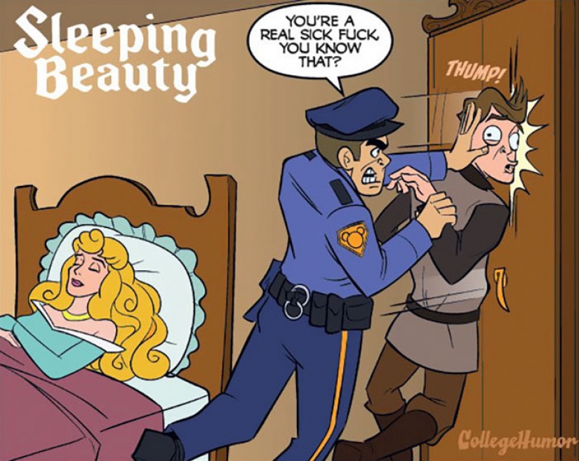If disney cartoons were the police