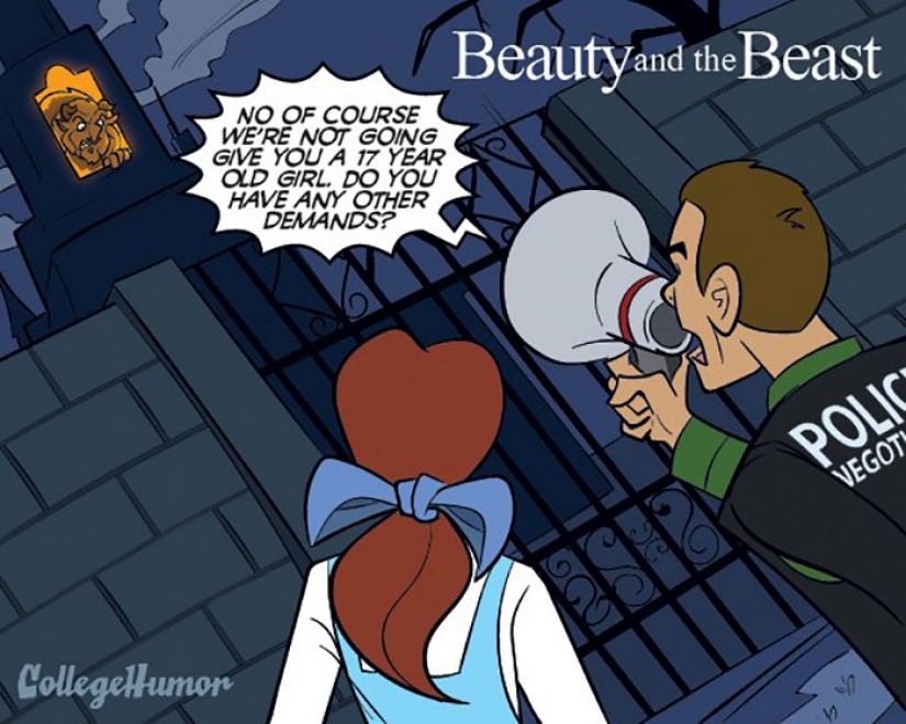 If disney cartoons were the police