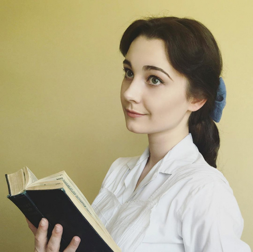 Imágenes de girl recreates vintage