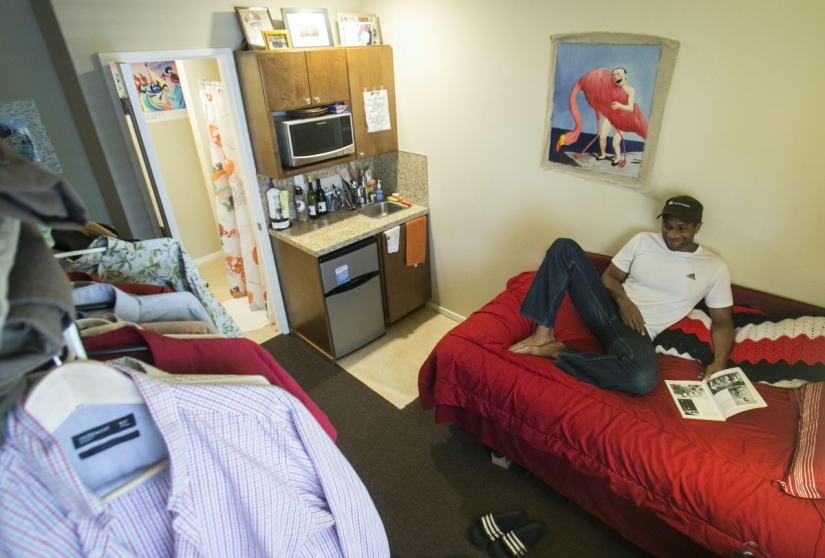 In cramped quarters, but no offense: ah, this brave new world of micro-apartments