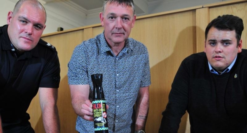 In pubs and libraries in Britain, they began using a spray against drug addicts