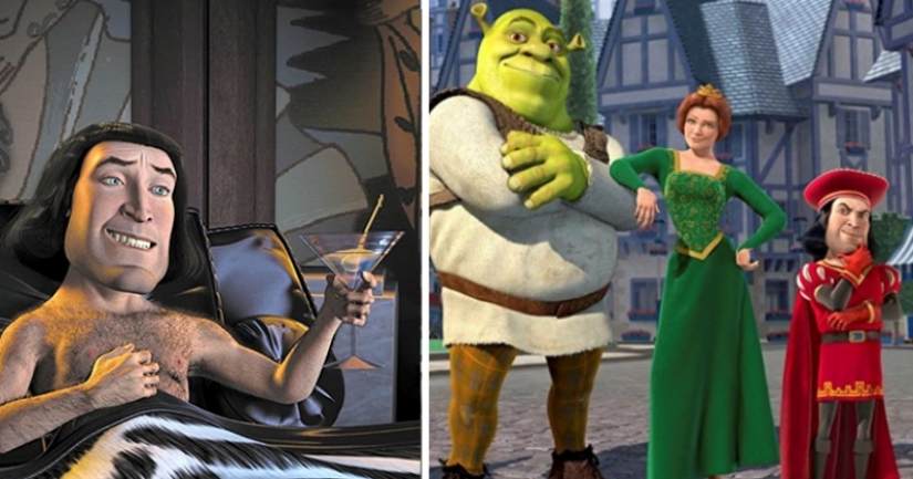 In the cartoon "Shrek" found an "adult" scene with an X rating In the cartoon "Shrek" found an "adult" scene with an X rating