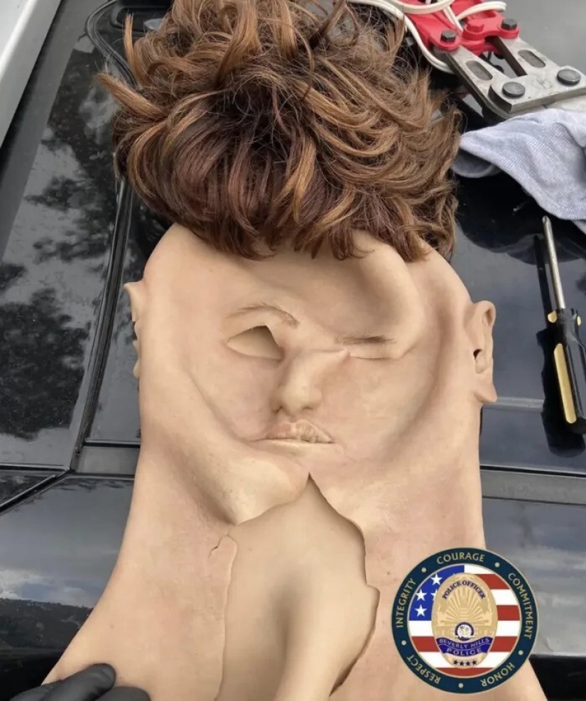 In the United States, a black robber was caught masquerading as a white man