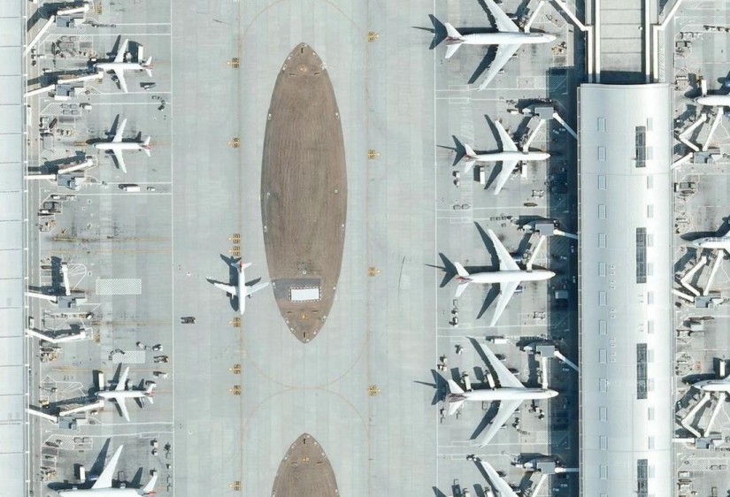 Increíble la geometría de las pistas
