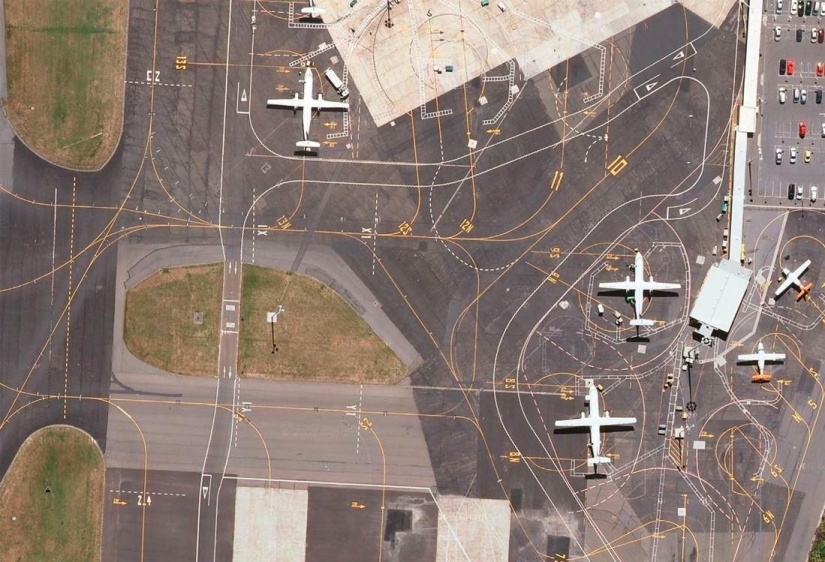 Increíble la geometría de las pistas
