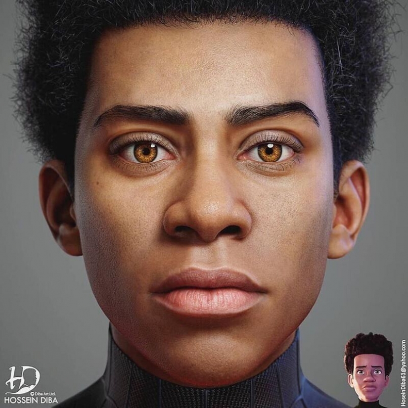 Incredibly realistic and a bit creepy characters of pop culture by Hossein Diba