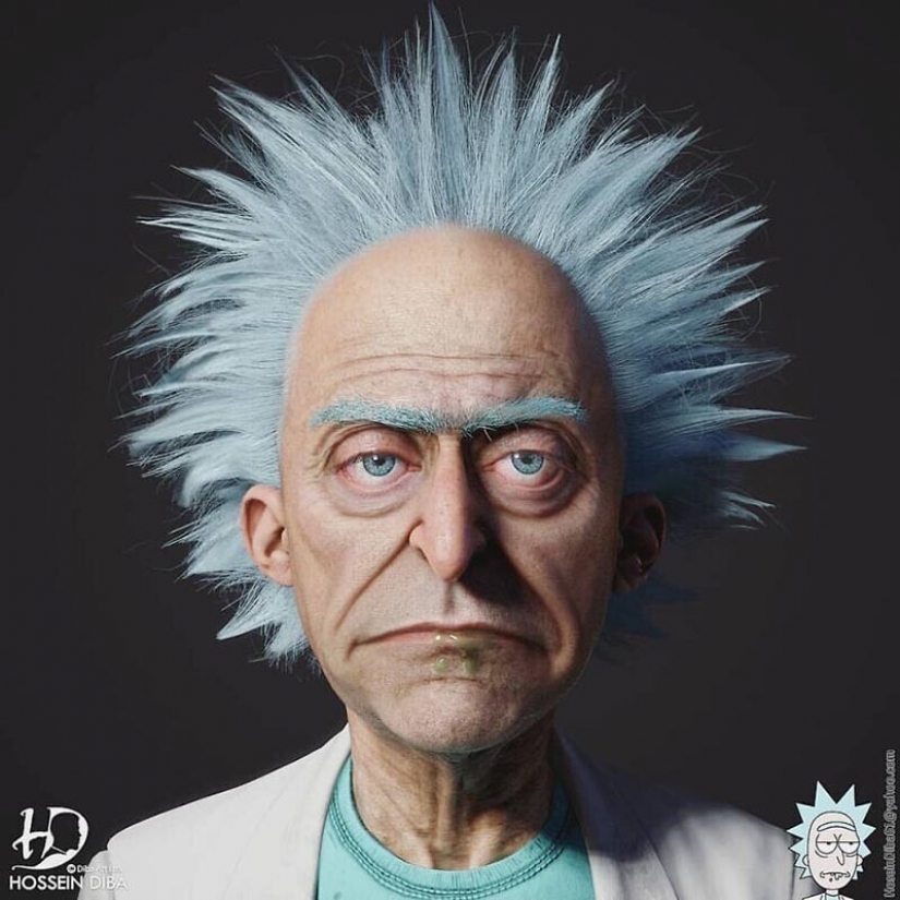 Incredibly realistic and a bit creepy characters of pop culture by Hossein Diba