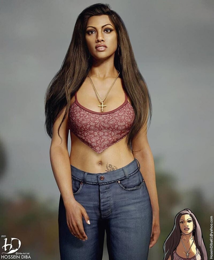 Incredibly realistic and a bit creepy characters of pop culture by Hossein Diba