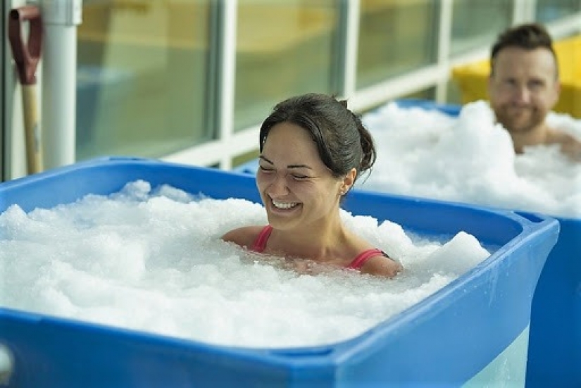 Invigorating effect: why stars take ice baths Invigorating effect: why stars take ice baths