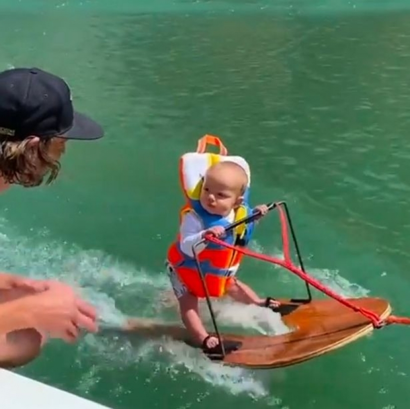 Is this child abuse? What are the parents accused of, who put the baby on water skiing Is this child abuse? What are the parents accused of, who put the baby on water skiing