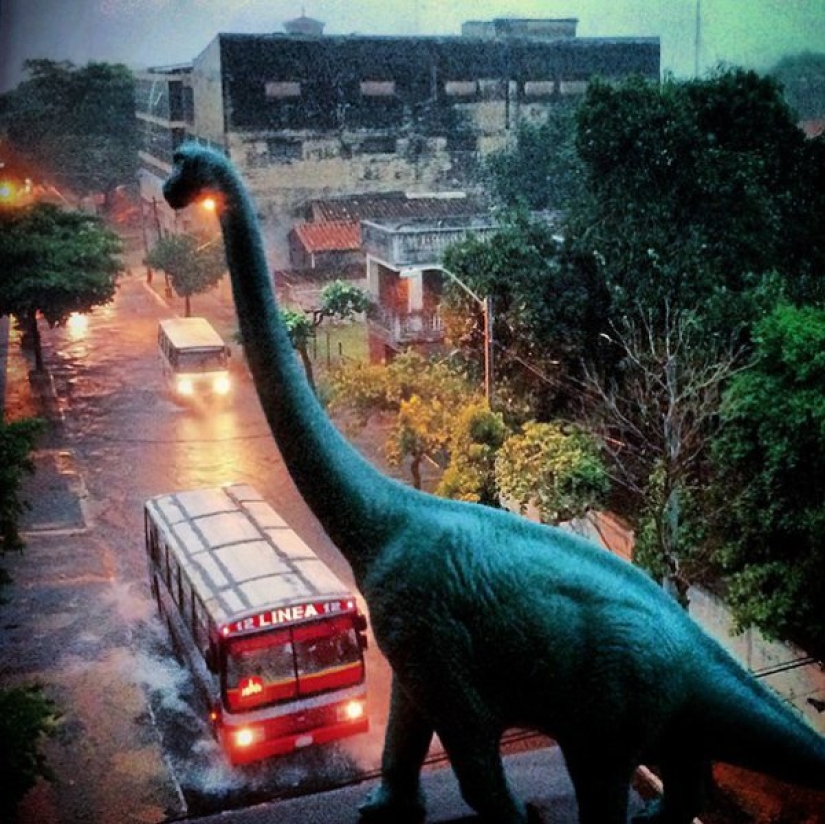 It seems that dinosaurs still roam the earth