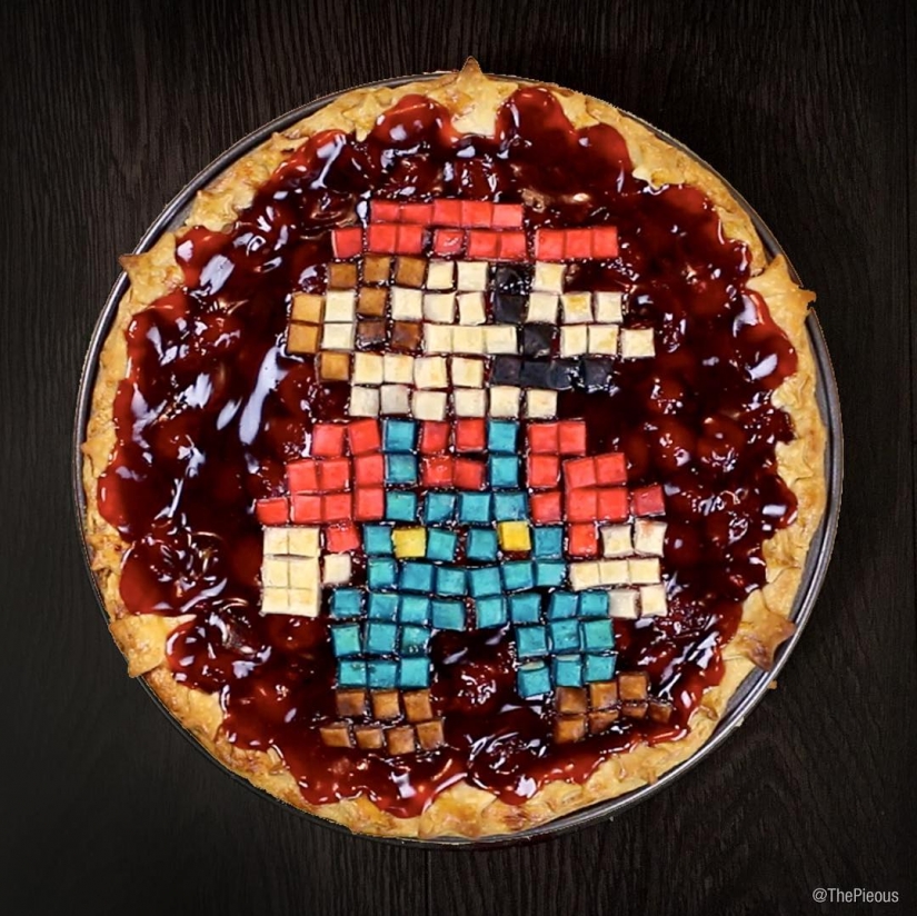 It's a pity to even cut it: pop culture in pies