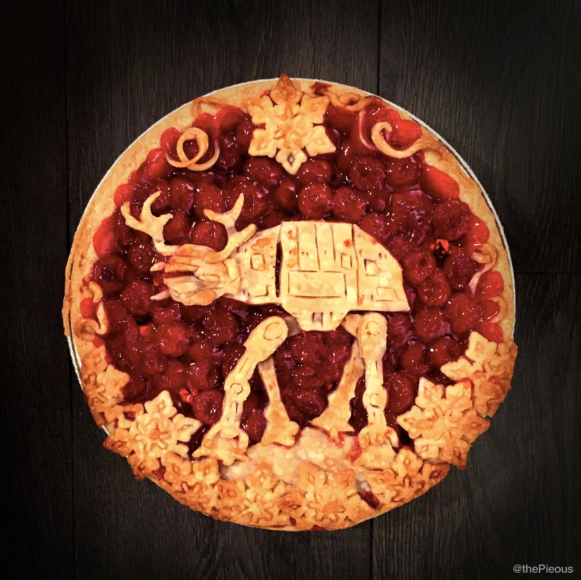 It's a pity to even cut it: pop culture in pies