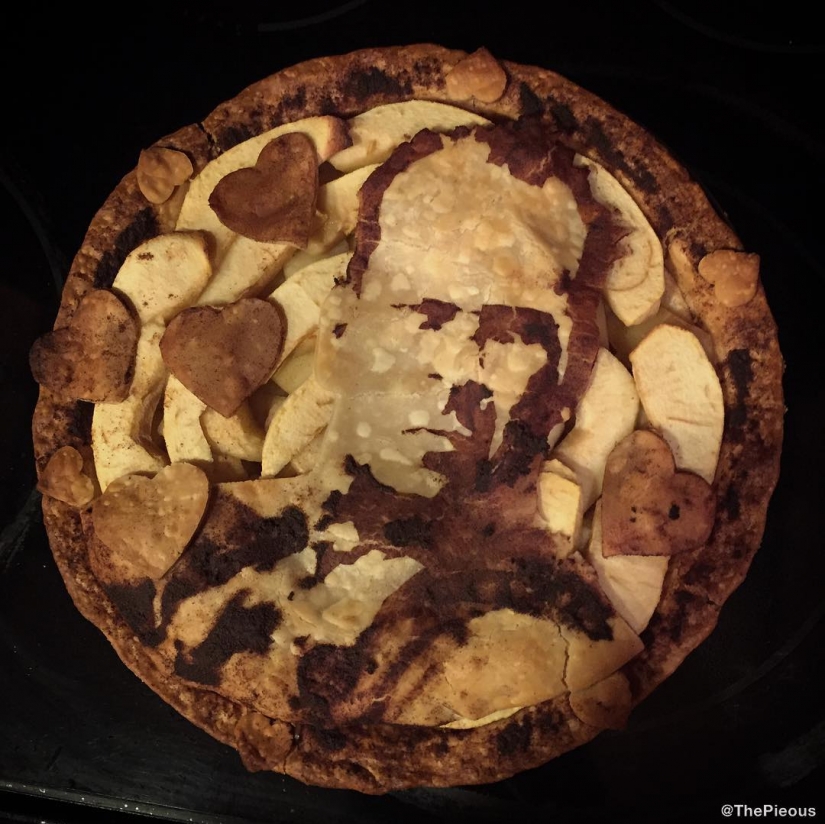 It's a pity to even cut it: pop culture in pies