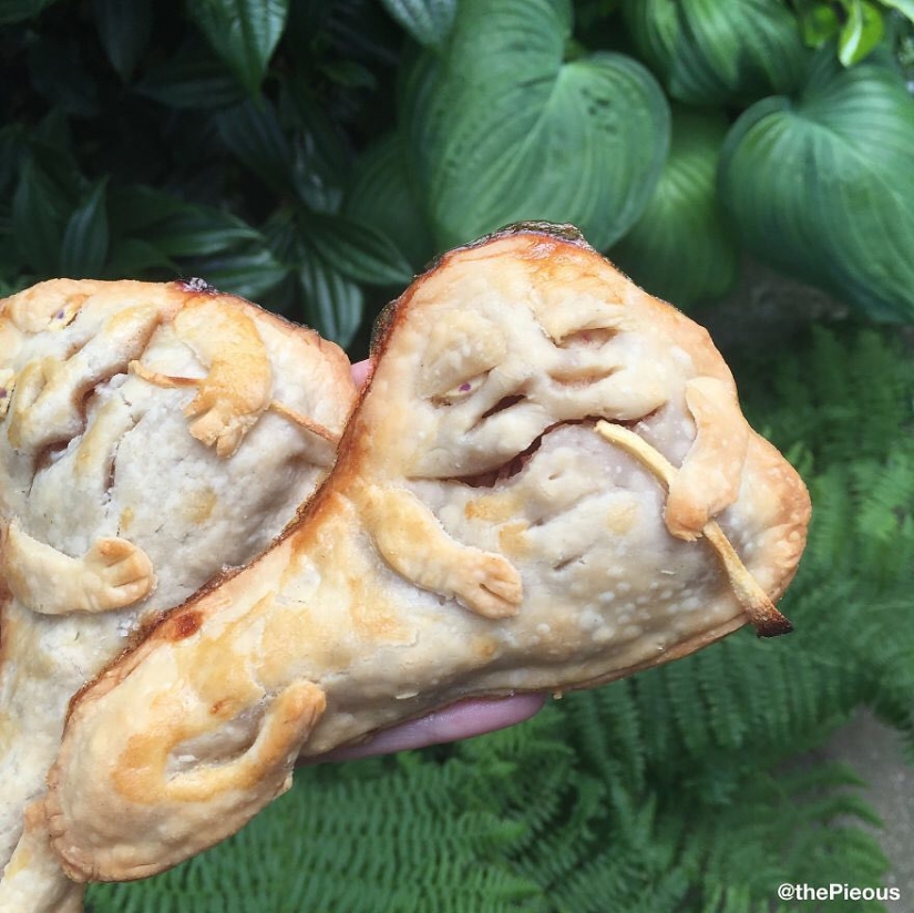 It's a pity to even cut it: pop culture in pies