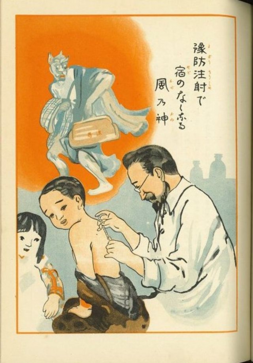 Japanese posters of times of the flu pandemic of 1918 Japanese posters of times of the flu pandemic of 1918
