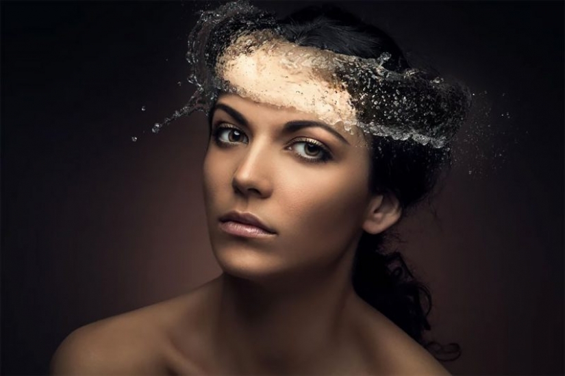 Jardín de belleza: conceptual de la flor retratos Evgeny Kolesnik